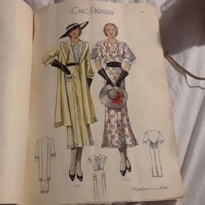Antique Fashion Magazine Chic Parisien